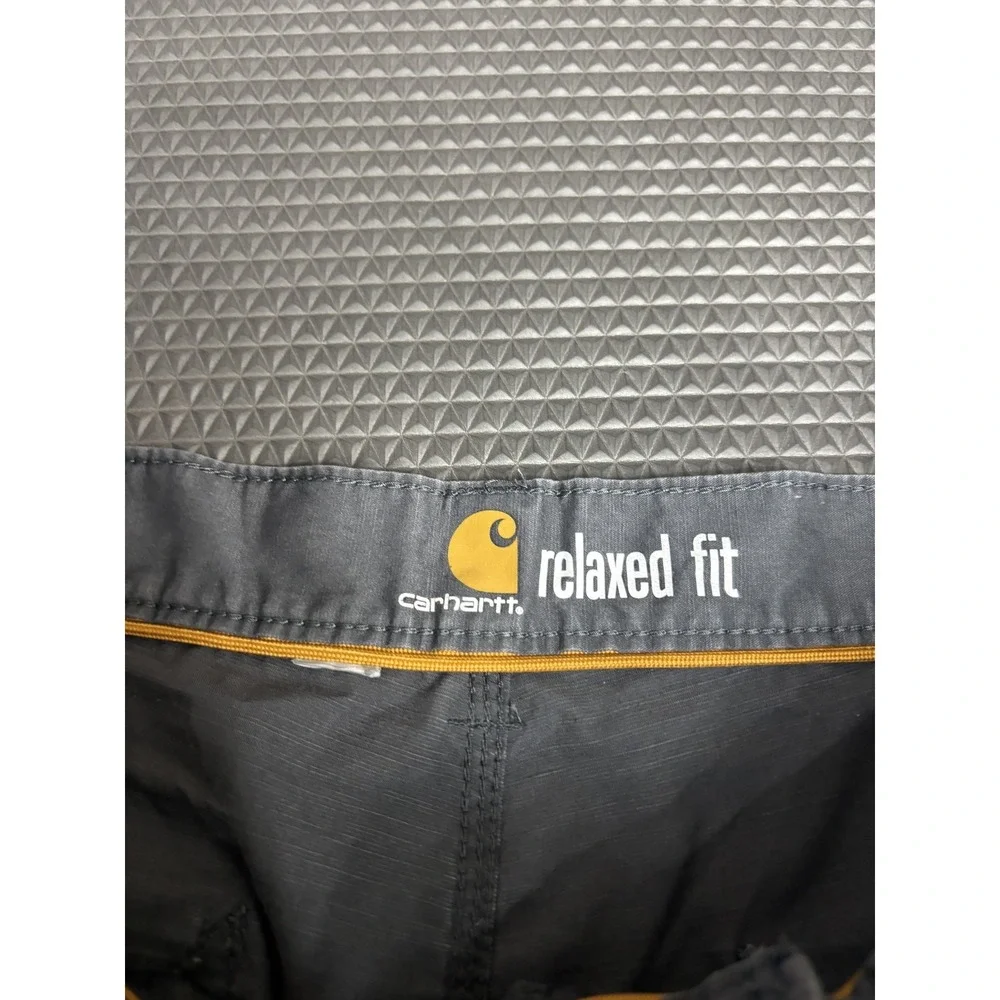 Carhartt Men's Relaxed Fit Gray Cargo Shorts Durable Workwear Outdoor Size 33